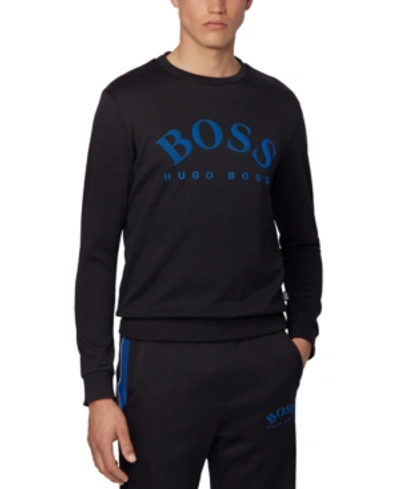 Shop Hugo Boss Boss Men's Salbo Black Sweatshirt