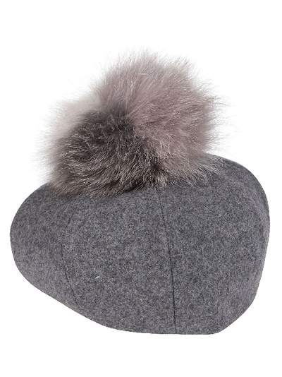 Shop Ca4la Grey Wool Blend Hat