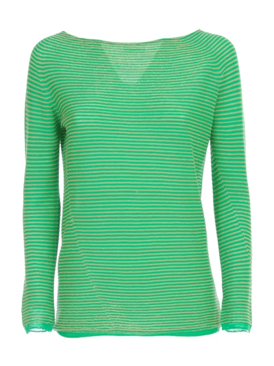 Shop Archiviob Tubular Sweater Glitter In Verde