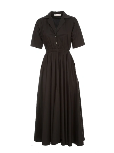 Shop Liviana Conti Long Dress S/s Chemisier W/round Skirt In Nero