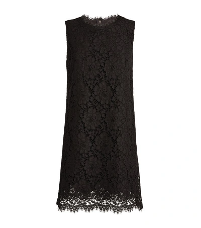 Shop Dolce & Gabbana Sleeveless Lace Mini Dress