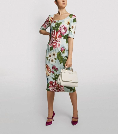 Shop Dolce & Gabbana Floral Midi Dress