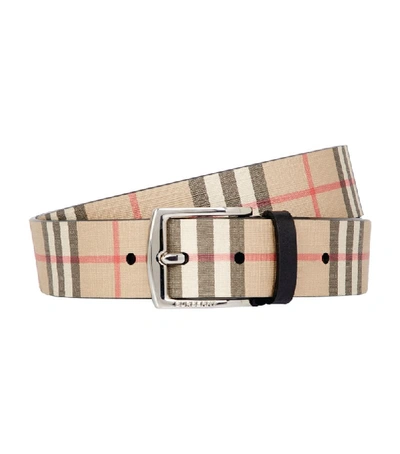 Shop Burberry Vintage Check E-canvas Belt