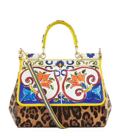 Shop Dolce & Gabbana Mini Embellished Sicily Bag