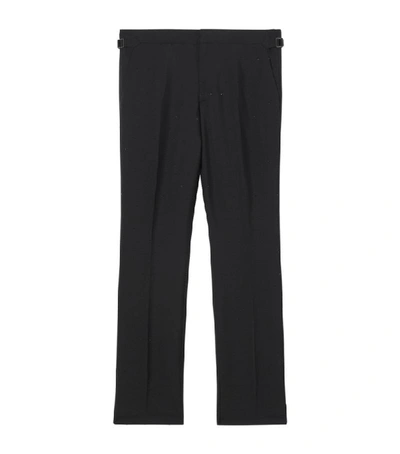 Shop Burberry Crystal Mohair-wool Formal Trousers