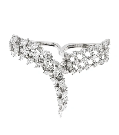 Shop Yeprem White Gold Diamond Chevalier Wedding Ring