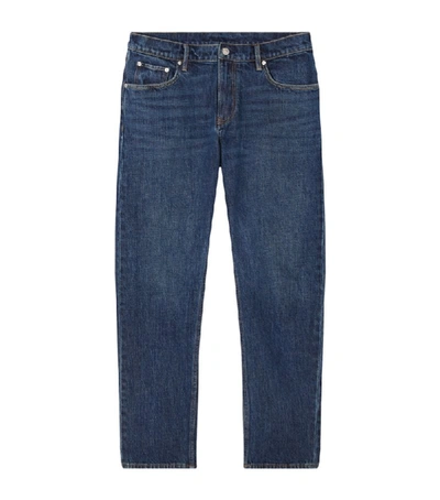 Shop Burberry Washed Straight Jeans