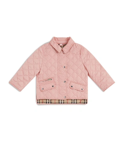 Shop Burberry Kids Quilted Jacket