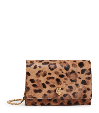 Shop Alexander Mcqueen Mini Leopard Print Skull Shoulder Bag