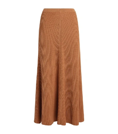 Shop Joseph Cotton Maxi Knitted Skirt