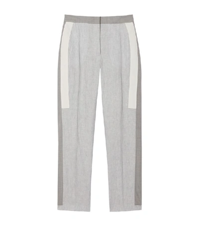 Shop Burberry Stretch Wool Straight Trousers