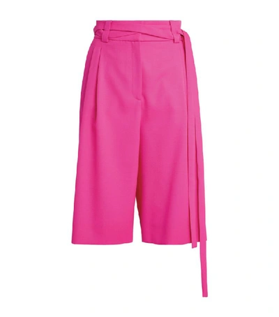 Shop Valentino High-rise Belted Shorts