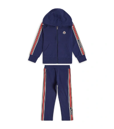 Moncler Kids Cotton Tracksuit (4-6 Years) In Blue | ModeSens