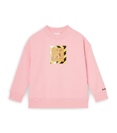 Shop Burberry Kids Deer Motif Sweatshirt (3-10 Years)