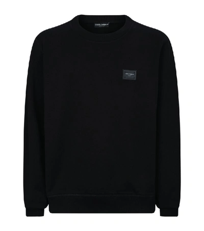 Shop Dolce & Gabbana Cotton Logo Sweatshirt In Multi