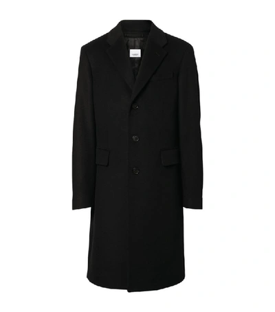 Shop Burberry Wool-cashmere Tailored Overcoat