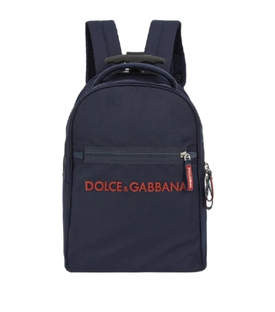 Shop Dolce & Gabbana Kids Logo Travel Backpack