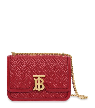 Shop Burberry Small Leather Quilted Tb Bag