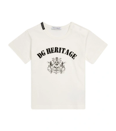 Shop Dolce & Gabbana Kids Heritage T-shirt