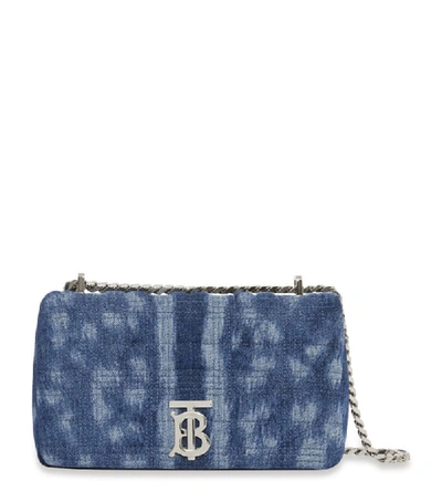 Shop Burberry Small Quilted Denim Lola Bag