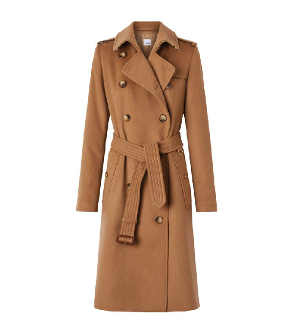 burberry kensington cashmere trench coat