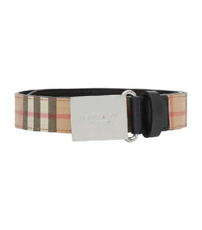 Shop Burberry Kids Check Print Belt