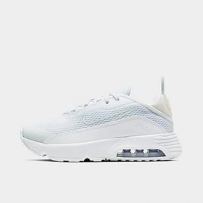 Shop Nike Little Kids' Air Max 2090 Casual Shoes In White/wolf Grey/pure Platinum/white