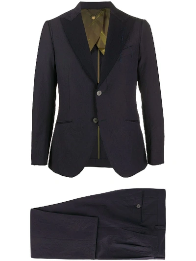 Shop Maurizio Miri Two-piece Wool Suit In Blue