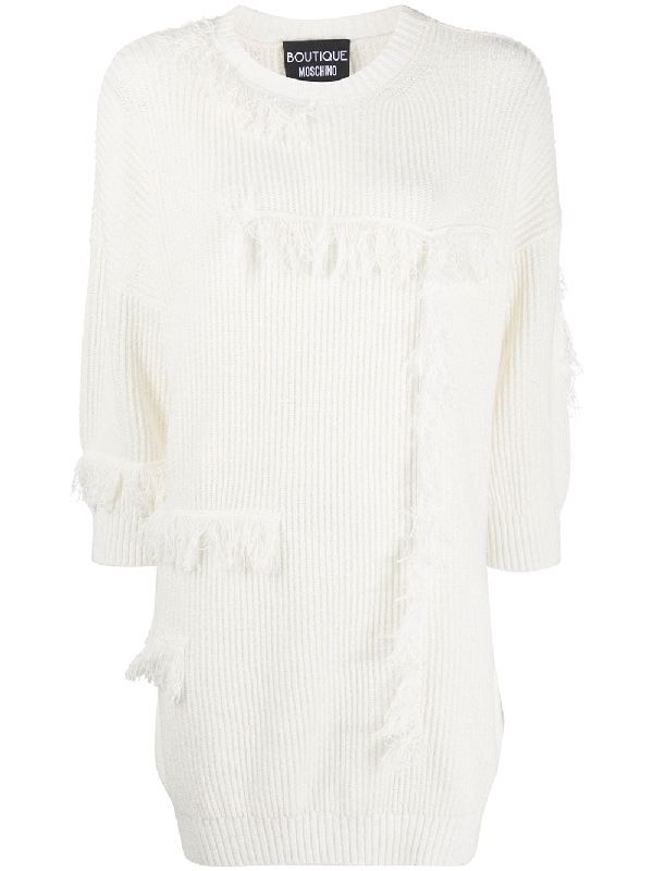 white long jumper dress