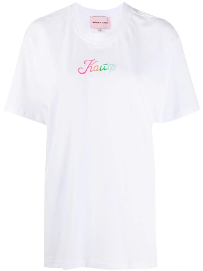 Shop Natasha Zinko Loose Fit T-shirt In White