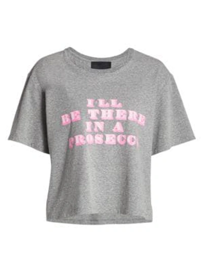 Shop Le Superbe One Prosecco T-shirt In Heather Grey