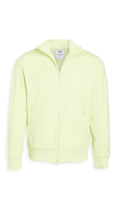 Shop Y-3 Logo Track Jacket In Yellow Tint