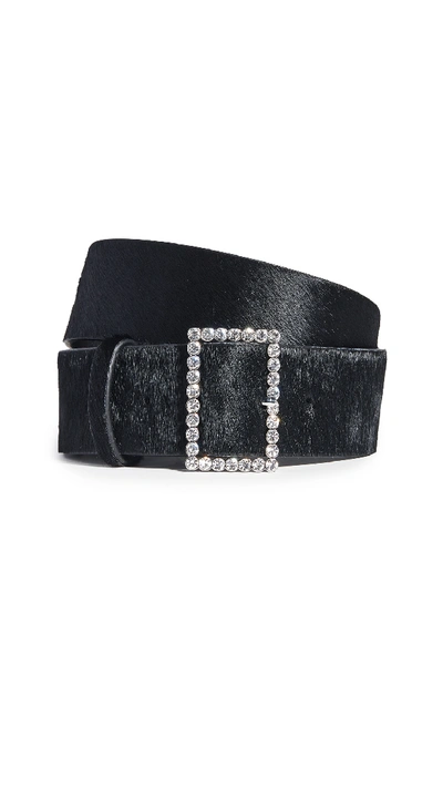 Shop Luv Aj The Crystal Bucket Belt In Black/silver