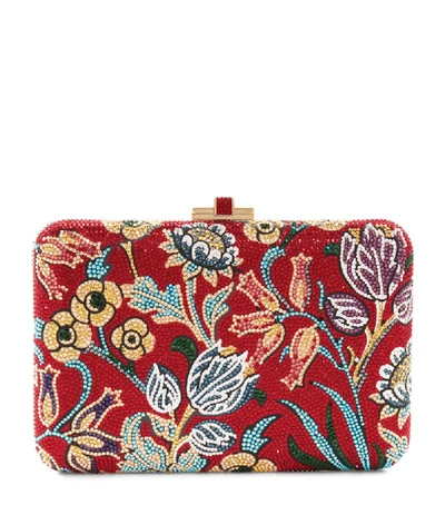 Shop Judith Leiber Slim Slide Floral Filigree Clutch Bag