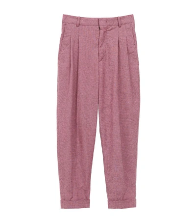 Shop Isabel Marant Étoile Cotton-linen Lowea Trousers