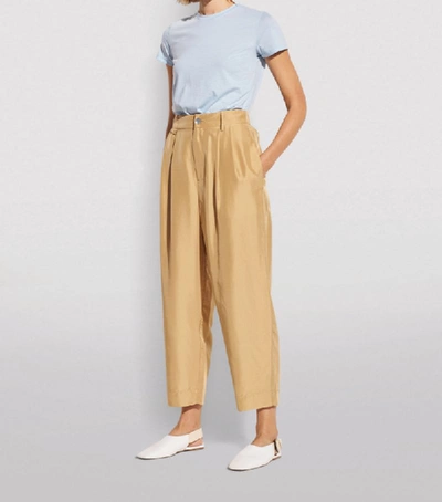 Shop Vince Silk Cropped Trousers
