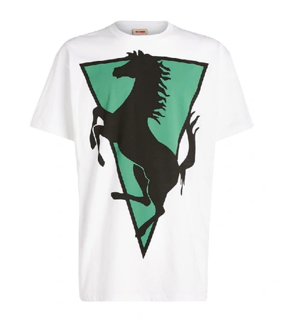Shop Raf Simons Oversized Horse Print T-shirt