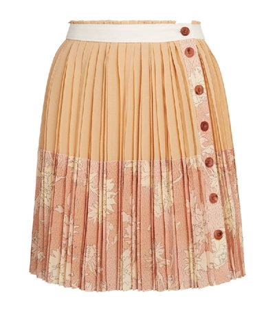 Shop Chloé Pleated Ruffle Skirt