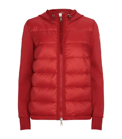 Shop Moncler Quilted Hoodie Jacket