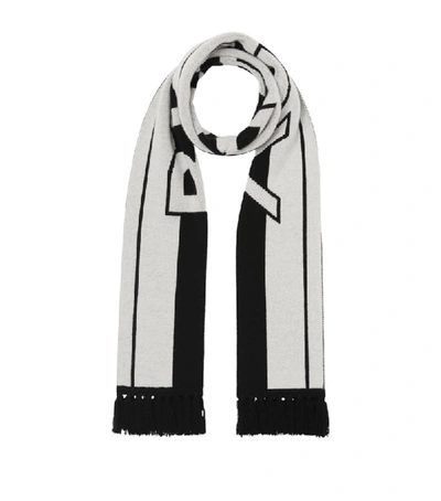 Shop Burberry Cashmere Logo Scarf