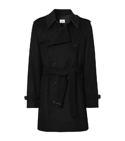 Shop Burberry Wool-cashmere Trench Coat