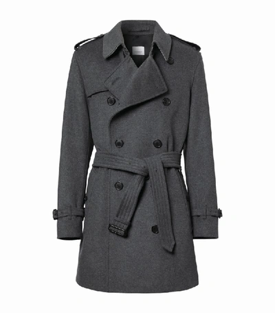 Shop Burberry Wool-cashmere Trench Coat