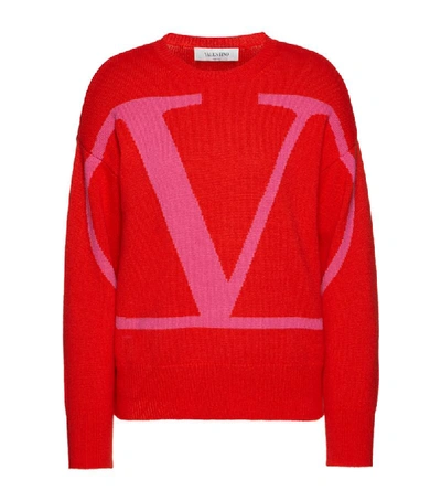 Shop Valentino Cashmere Vlogo Sweater