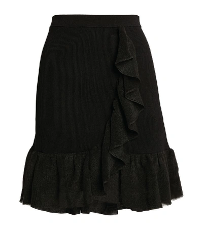 Shop Sandro Wrap-around Knit Skirt