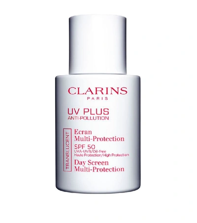 Shop Clarins Uv Plus Day Screen Multi-protection Spf50 In White