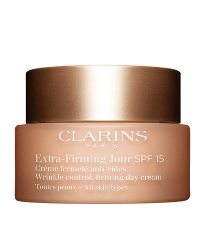 Shop Clarins Extra-firming Day Cream Spf 15 In White