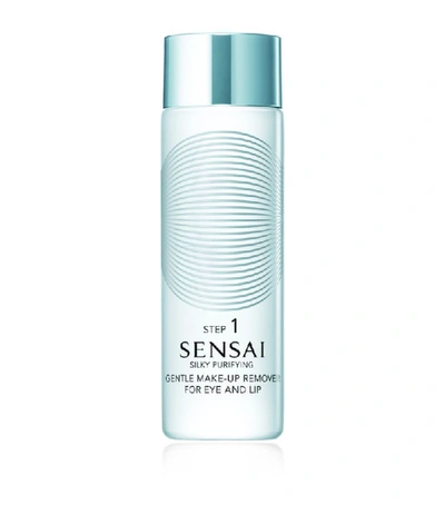 Shop Sensai Silky Purifying Gentle Make-up Remover For Eye & Lip (100ml) In White