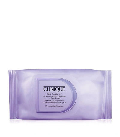 Shop Clinique Ttdo Face And Eye Cleansing Towelettes In White