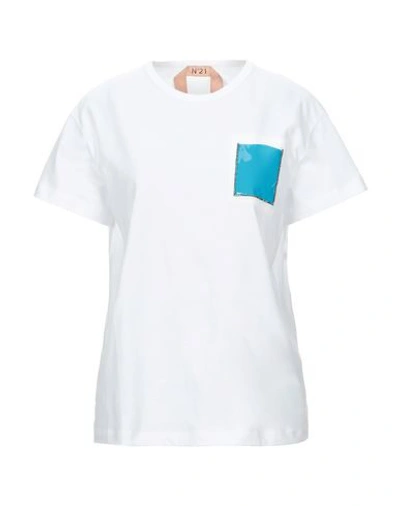 Shop N°21 Woman T-shirt White Size 4 Cotton