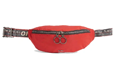 Pre-owned Off-white  Tape Belt Bag Red